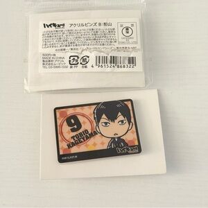 Anime official collectible haikyuu haikyu kageyama acrylic pin